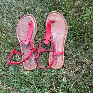 Red Sandals